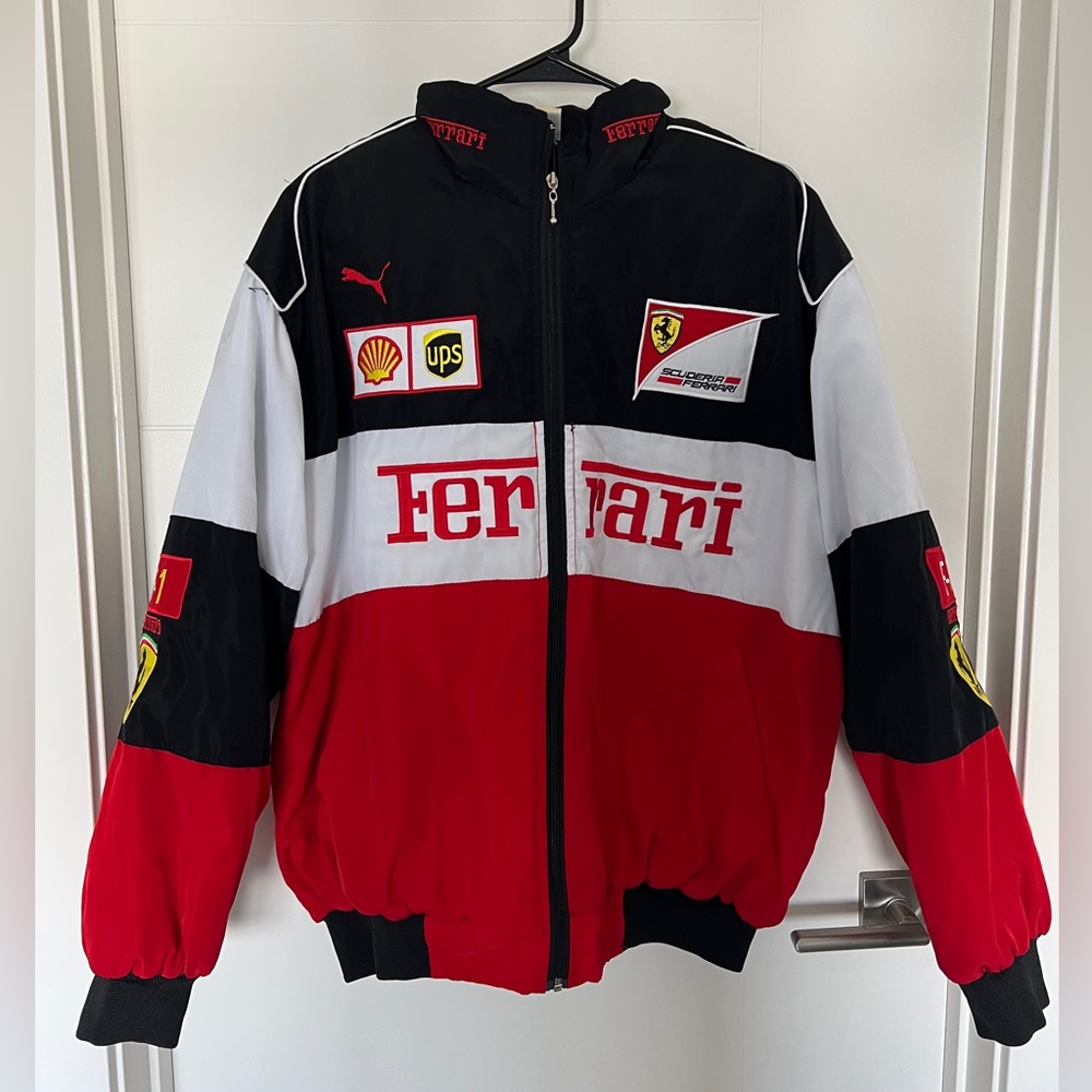 Ferrari F1 Racing Bomber Jacket